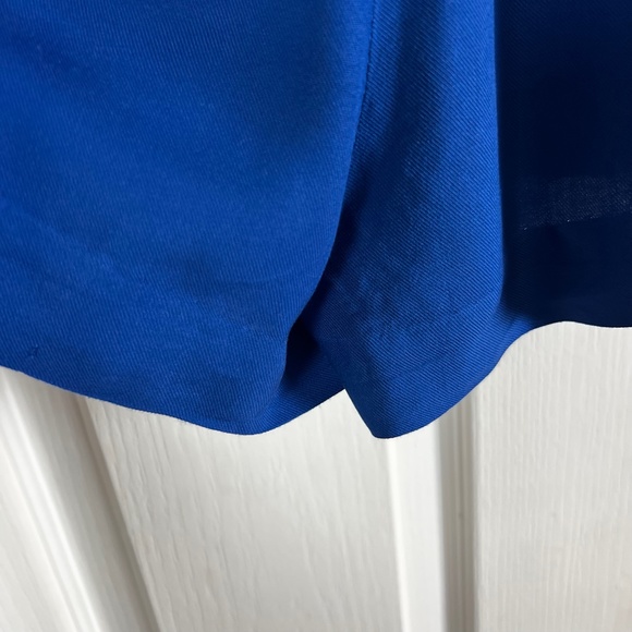 Aritzia TALULA High Waist Pleated Royal Blue Shorts S - Picture 4 of 5